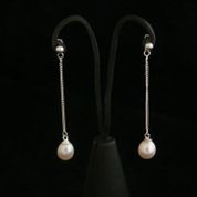 Vow Bridal Gallery, Bridal Accessories, Peterborough, Stamford, Cambridgeshire, Oundle, Flo & Percy, Drop Pearl Earrings